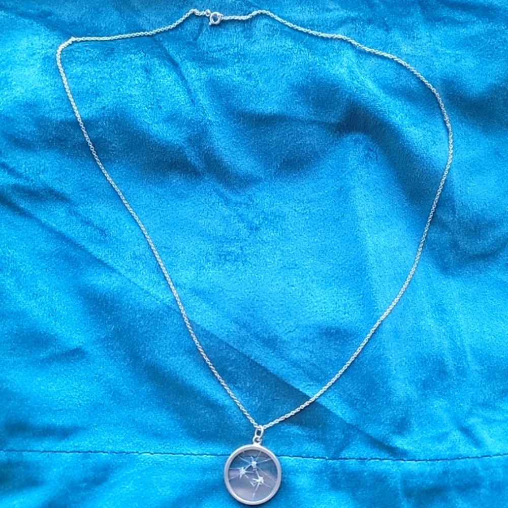 Uncommon Goods Shattered Glass Ceiling Necklace On Silver Chain